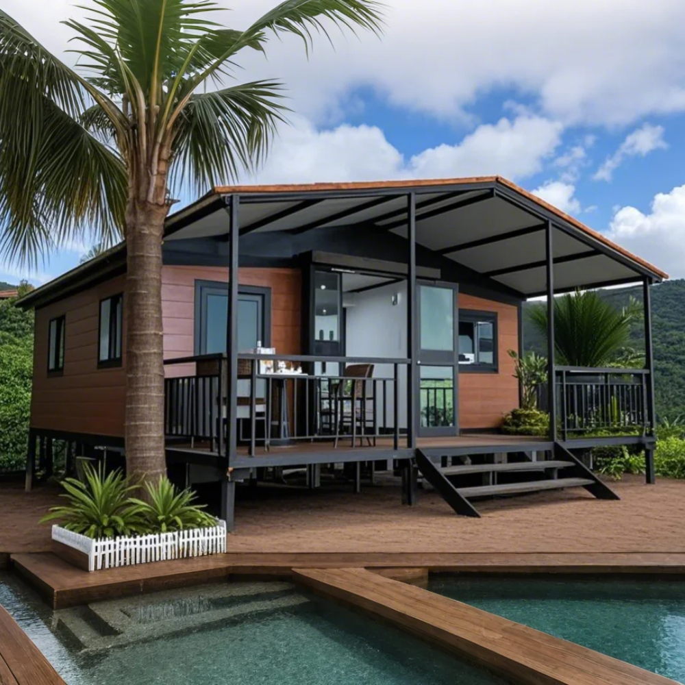 HS-40Ft Expandable Double Wing House with Roof